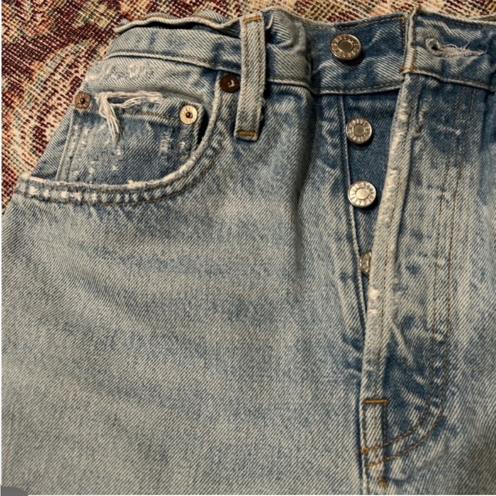 Agolde Riley Short High Rise Sz 25 - Picture 8 of 8